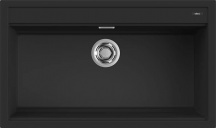 ELLECI LKB36086 Lavello Cucina 1 Vasca da Incasso 86 cm Keratek Nero  Best 360