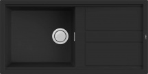 ELLECI LKB48086 Lavello Cucina 1 Vasca da Incasso 100 cm Keratek Nero  Best 480
