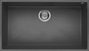 ELLECI LKQ13099BSO Lavello Cucina 1 Vasca da Incasso 76 cm Dark Grey Quadra 130 Sottotop