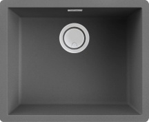ELLECI LKZ10599 Lavello Cucina 1 Vasca da Incasso 56 cm Keratek Grigio  Zen 105