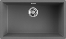 ELLECI LKZ13099 Lavello Cucina 1 Vasca da Incasso 76 cm Keratek Grigio  Zen 130
