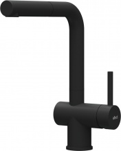 ELLECI MGKA0240 Miscelatore Cucina con Doccetta Estraibile Nero Aluna Plus