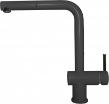 ELLECI MGKSTP40 Rubinetto Cucina Estraibile Miscelatore Monocomando Nero