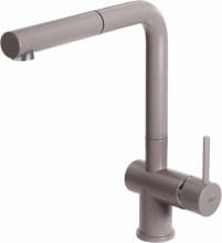 ELLECI MGKSTP43 Miscelatore Cucina con Doccetta Rubinetto Monocomando Tortora