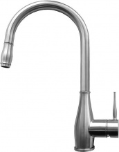 ELLECI MIKNEVIN Miscelatore Cucina con Doccetta Rubinetto Monocomando Inox