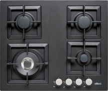 ELLECI PGSP60140WS Piano Cottura 4 Fuochi Incasso a Gas 60 cm Granitek Nero