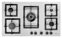 ELLECI PGSP90168CS Piano Cottura 5 Fuochi a Gas incasso 86 cm Bianco G68