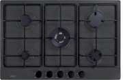 ELLECI PGSS75359CB Piano Cottura 5 Fuochi a Gas 75 cm Antracite  Style 75