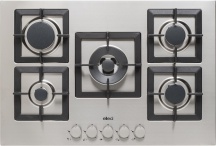 ELLECI PIAP751INCS Piano Cottura a Gas 5 Fuochi 75 cm colore Inox
