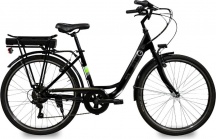 EMG 26CST00 Bicicletta Elettrica Autonomia 80 km Portata max 110 Kg Nero Sea-TY