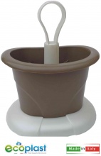 Ecoplast 529737 Scolaposate da Appoggio Tulipano Madreperla Tortora