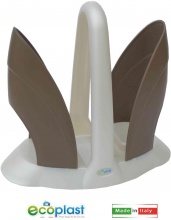 Ecoplast 529768 Portabicchieri Duo Madreperla Tortora