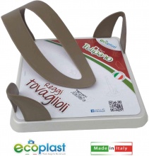Ecoplast 529775 Portatovaglioli da Tavolo Madreperla Tortora
