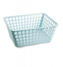 Ecoplast PL590328 Cestino Portaoggetti Rettangolare 42x29x13h cm Bianco Modula