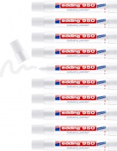 Edding E950049 Confezione 10 Marcat Speciale A Cera Bianco