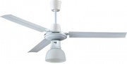 Effe 12681 Ventilatore Da Soffitto Industrial+Luce Bianco Volt 230 Watt 65 cm 120