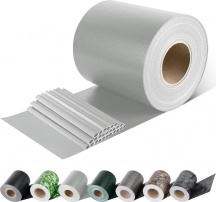 Effe 960d1006 Fascia Coprente Ringhiere Pvc grigio Chiaro H.cm 19 mt 35 + 20 Clips