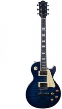 Eko LS 300 Chitarra Elettrica Stile LP colore Blue Quited - Tribute Collection