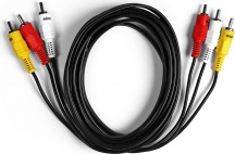 Ekon 3RCA30MM Cavo video 3 RCA maschio a 3 RCA maschio