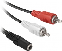 Ekon ECAJACK2RCA05MF Cavo Audio Jack 3,5 mm Lunghezza 0,3 mt