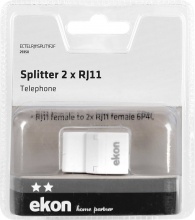 Ekon RJ11SPLIT Raccordo telefonico RJ11 2x RJ11 6P4C, femmina-femmina