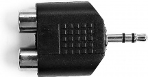 Ekon SPJK1M2R Sdoppiatore audio jack 3,5 mm stereo maschio a 2 RCA femmina