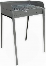 El Gaucho 144527 Barbecue a Carbone BBQ da Giardino in Acciaio Inox 60 x 40 cm