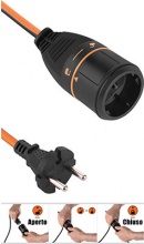 Electraline 341f387 Prolunga Lineare Garden Arancio 2P + T 16A Schuko 2x1.5 mt 20
