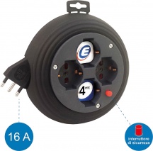 Electraline 49019 Avvolgicavo mt. 4 Art.
