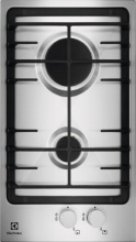 Electrolux EGG3322NVX Piano Cottura a Gas 2 Fuochi 29 cm Potenza 4000 watt Inox
