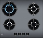 Electrolux EGG64272M Piano Cottura 4 Fuochi a Gas 60 cm Vetro Grigio