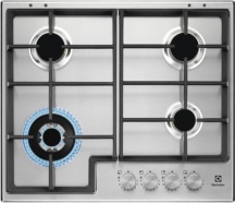 Electrolux EGS64362X Piano Cottura 4 Fuochi a Gas 60 Cm colore Acciaio Inox