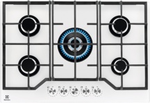 Electrolux KGG75362W Piano Cottura 5 fuochi a Gas Larghezza 75 cm Piano Bianco