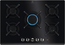 Electrolux KGG753753K Piano Cottura da Incasso a Gas 5 Fuochi 75 cm Nero