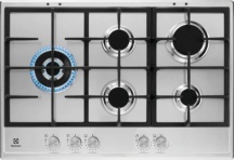 Electrolux KGS7566S2X Piano cottura 5 Fuochi a Gas 75 cm colore acciaio Inox