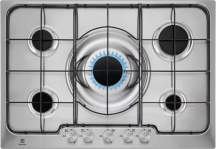 Electrolux PX750XV Piano Cottura 5 fuochi a Gas Larghezza 75 cm colore Inox