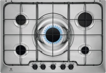 Electrolux RGG7252OOX Piano Cottura 5 Fuochi a Gas Larghezza 75 cm Inox