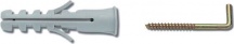 Elematic 8702443 Tasselli poliammide con gancio ottonato 4x20 mm 10 pezzi