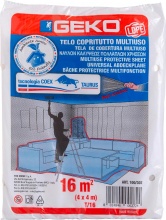 Geko 100302 Telone Copritutto Plt mt 4x4 gr 200 Ca Pezzi 80