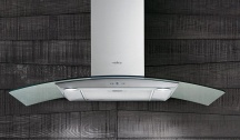 Elica 68117542 Cappa Cucina Aspirante Parete 90 cm x 45 cm Acciaio REEF IXA90