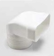 Elica KIT0121007 Curva Tubo Cappa Cucina Doppio attacco RettangolareTonda 90�