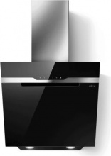 Elica PRF0117381 Cappa Cucina Aspirante a Parete 60 cm Vetro Nero  MAJESTIC BLA