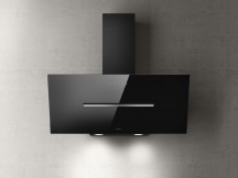 Elica PRF0166933 Cappa Cucina Aspirante a Parete Larghezza 90 cm in Vetro Nero