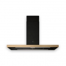 Elica PRF0200563 Cappa Aspirante 120 cm a Parete A++ Nero  Legno  Bio Island