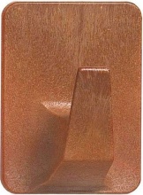 Eliplast 44251 Gancio Autoadesivo 2 Pezzi in Plastica colore Legno