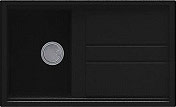 ELLECI LGB40040 Lavello Cucina Incasso 1 Vasca Gocciolatoio 86 cm Granitek Nero 40 LGB400