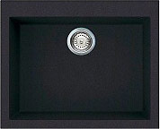 ELLECI LGQ11040 Lavello Cucina Incasso 1 Vasca 59 cm Granitek Nero 40  Quadra 110