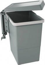 Elletipi PBN ASG34 Pattumiera Estraibile per Mobile 18L Plastica Grigio  Swing 2.0