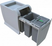 Elletipi PTA3045C Pattumiera estraibile Filtro Antiodori 3 Secchi 8 Litri