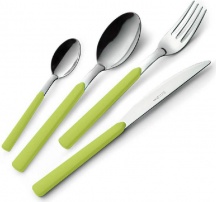 Eme BARF24FA69 Set Posate Fast 24 pezzi in Acciaio Inox colore Verde